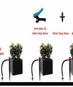 Bộ kip 70 béc 8 tia tự động có van từ hẹn giờ