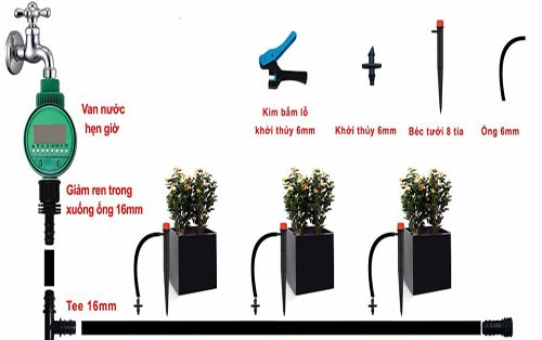 máy phun sương tưới lan