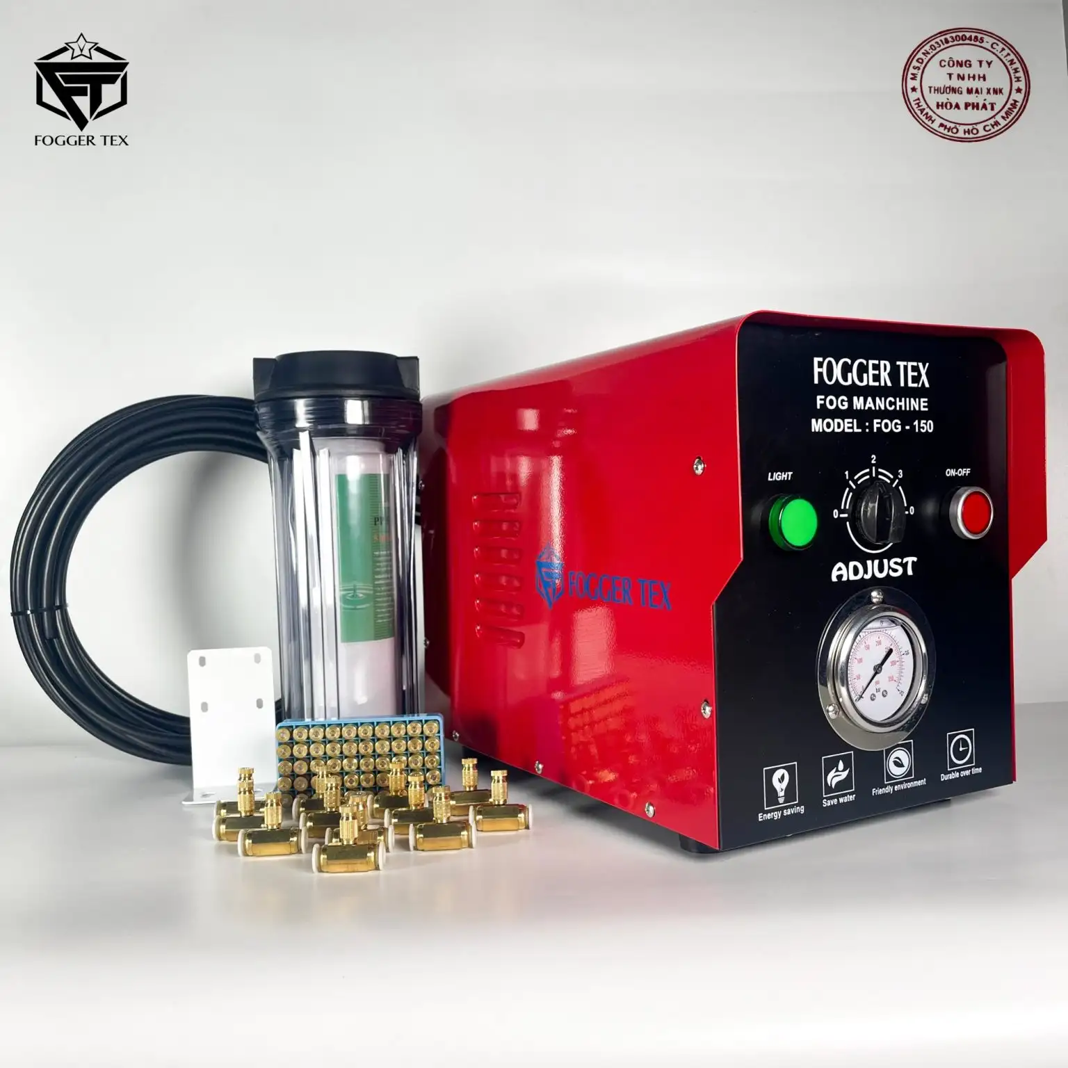 Trọn Bộ Máy Phun Sương Fogger Tex 150 Đầu Phun